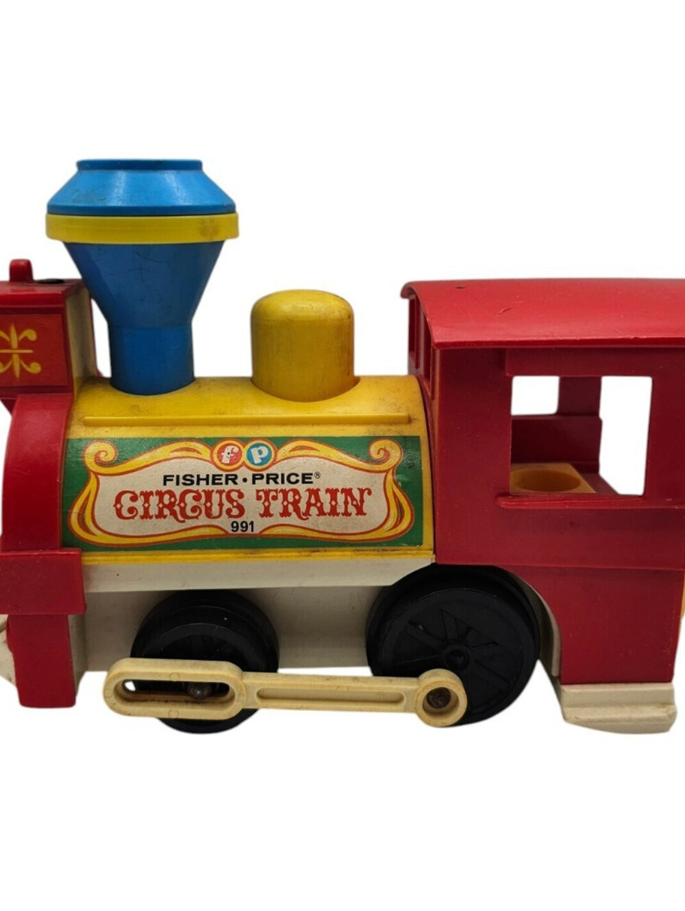 vintage 1973 Fisher-Price Play Family Circus Train set engine, model number 991
